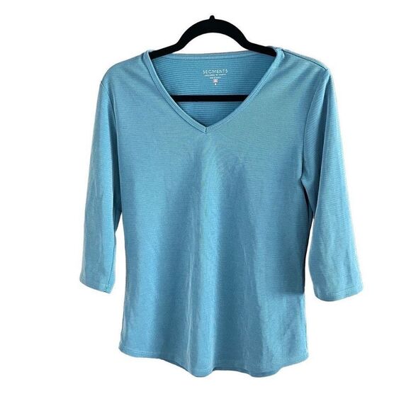 Seg’ments Layer V Neck Top Size Small - Picture 1 of 5